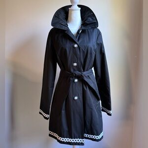 Laundry By Design Coat Black and White Size Large